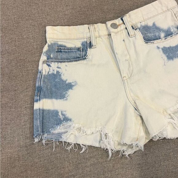 NWT Blank NYC Blue Barrow Vintage high rise Jean shorts size 25 with raw hem - Picture 3 of 9